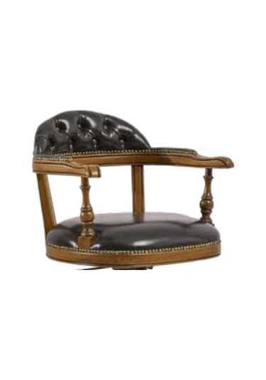 Bengimobilya Sandalye Zus149 Amatsör Model Tam Kolçak Kapitone Ahşap Iskelet P