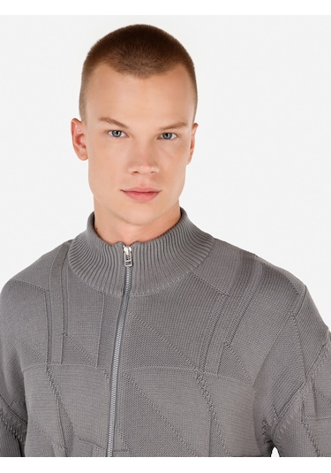 Colins Gri Erkek Hırka Gri