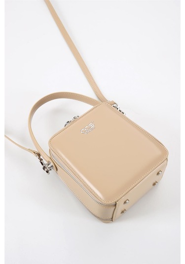 Ççs 17561 Kadın Omuz Askılı El Çantası-bej Bej