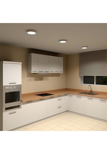 Ack Ap03-01230 12W Yuvarlak Sıva Üstü Led Panel 6500K Beyaz Diğer