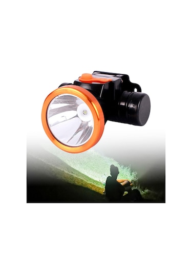 Dolıty Kafa Lambası El Feneri Sağlam Su Geçirmez, Edilebilir, Siyah Turuncu Siyah - Turuncu