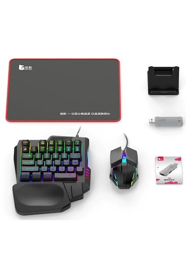 Pubg Mobil Oyun Kiti 5in1 Bt5.3 Klavye Mouse Dönüştürücü Seti Pug