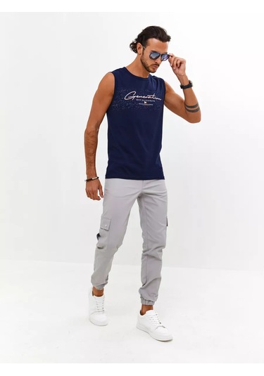 Coffa Sporcu İçlik Baskılı Atlet 73259926 Mavi