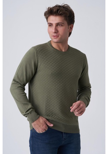 White Stone Alcácer Do Sal 4035 0 Yaka Pamuklu Triko Yeşil Yeşil