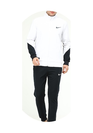 Nike Ea-4050 Battal Beden Erkek Polyester Eşofman Takımı Beyaz