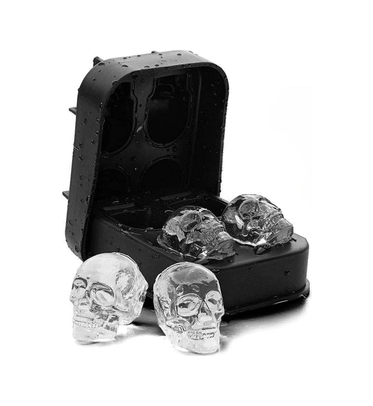 River World Buz Kalıbı Silikon Şekli Kuru Kafa Çok Renkli