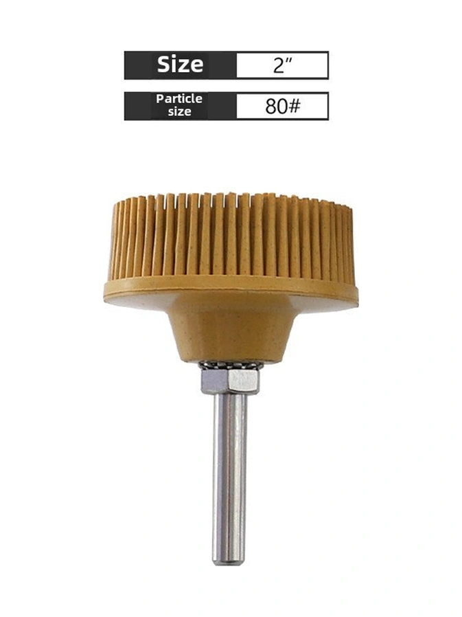 Skycity Ruıtool 2 İnç Sarı 80 Elmatkap Fırçası - Tırnak Kaldırma, Parlatma Ve Taşlama İçin Zırh Kumu Kauçuk Zımpara Fırçası