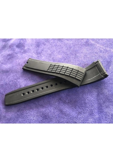 Tag Heuer Uyumlu Siyah Silikon Kordon 26mm