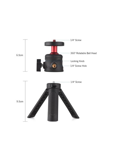 Novahub Çok Fonksiyonlu Akıllı Telefon Video Kiti, 2 Telefonlu Tripod Montaj, Led Işık Ve Mikrofon Dahil