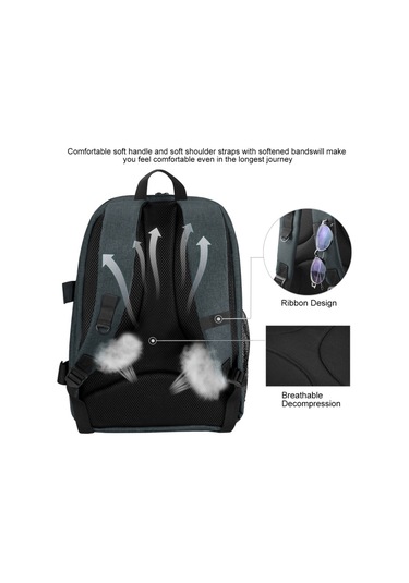 Sones Puluz Açık Hava Taşınabilir Su Geçirmez Çizilmeye Dayanıklı Çift Omuz Sırt Çantası E Kamera Kamera Çantası & Kılıfı 50653354