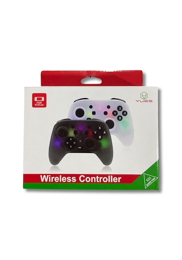 Yues Switch Pro Controller Oyun Kolu Joystick Işıklı Siyah