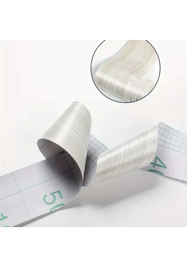 Elmpaly 01 Ahşap Desenli Kendinden Yapışkanlı Çıkarılabilir Mobilya Yenileme Şeridi Duvar Masa Kapı