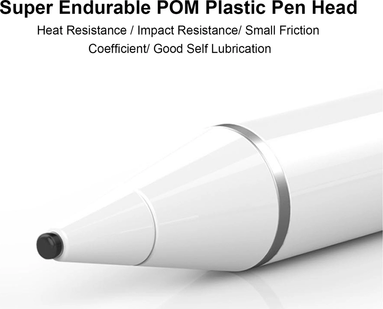 Moveevo Beyaz 1.45mm Uçlu Şarj Edilebilir Dokunmatik Kalem - Android/ıos Uyumlu, 140mah Batarya, Pijamalı Ve Ekran Koruyucu