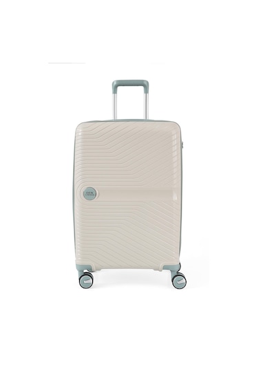 Ççs 5239 Polipropilen 3 Lü Valiz Seti Beyaz-mavi Beyaz - Mavi