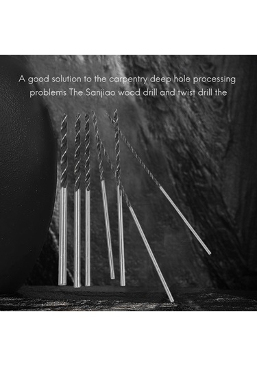 Sointeresting 7 Parça X Uzun Ahşap Matkap Ucu Seti 4mm 5mm 6mm 7mm 8mm 10mm 12mm X 300mm Brad Noktası