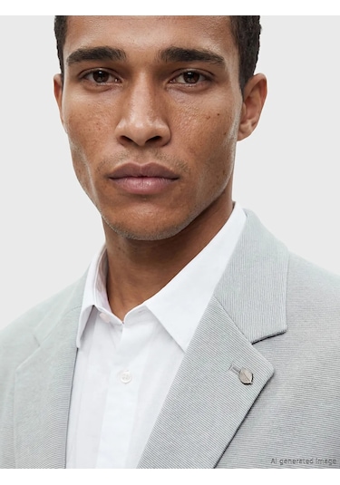 Lc Waikiki Gri Dar Kalıp Erkek Blazer Ceket