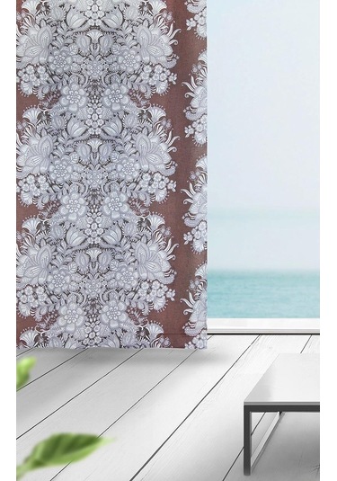 Melodie Fon Perde Bordo Gri 145X250