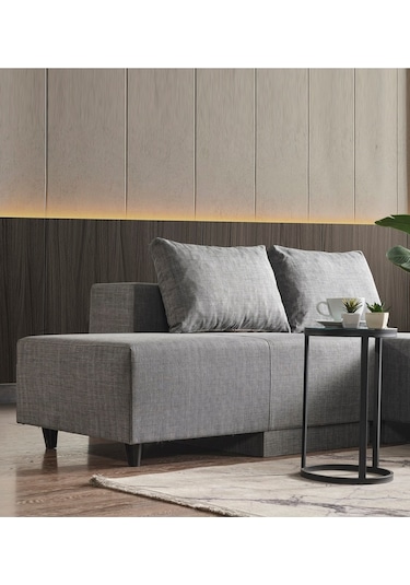 Kagu Corner Poly-m Köşe Takimi-Kanepe-Yatak-Dinlenme 4 Farkli Model Tek Modül Gri