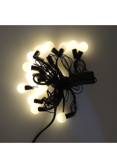 Misket Yılbaşı Ağaç Bahçe Ip Süs Aydınlatma 20 Led Işık 3M 3 Renk