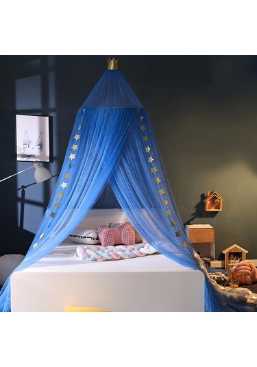 Suntek Çocuklar Prenses Oyun Çadırı Bebek Odası Koyu-mavi