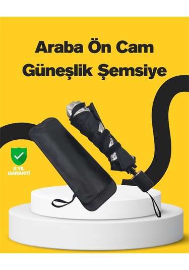 Pratik Ön Cam Güneşliği - Geniş Kapsama Alanı, Kolay Saklama