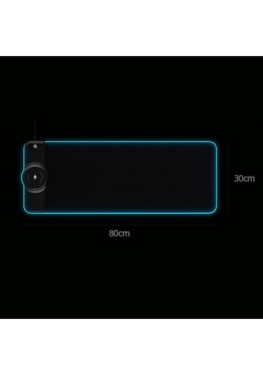 K9186 Kablosuz Şarj Cihazlı Çok Fonksiyonlu Rgb Aydınlatma Mouse Pad Renkli