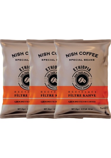 Nish Etiyopya Filtre Kahve 3 x 80 G