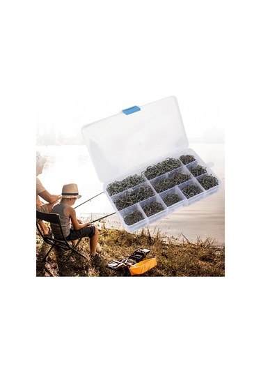 Suntek 1600 Adet Solucan Balıkçılık Kancaları Dikenli