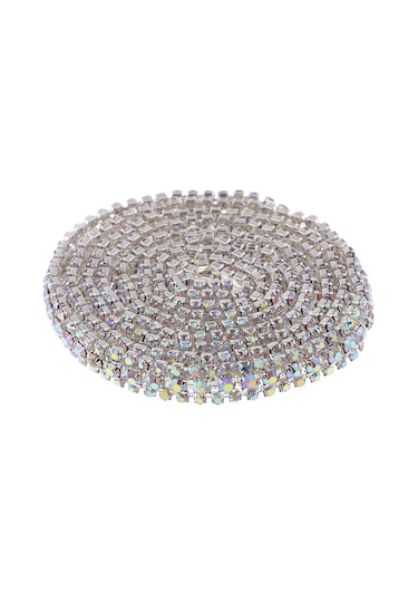 Suntek Takı Zanaat Gümüş Renkli Elmas Için 1 Yard Taklidi Yakın Zincir Trim