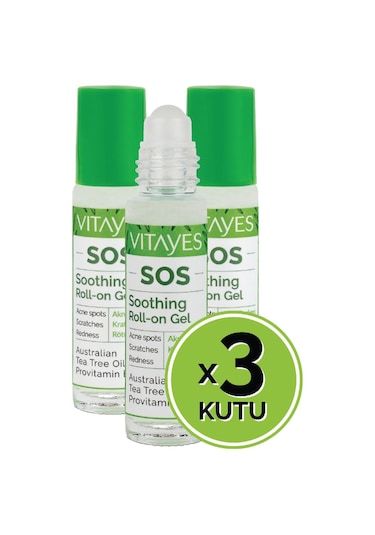Vitayes Sos Çay Ağacı Özlü Onarıcı Roll-On Serum 3 x 10 ML