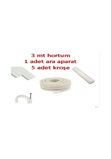 Klima Su Tahliye Drenaj Hortumu 3 M + Ek Parça