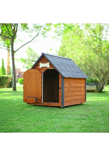 Mandu Isı Yalıtımlı Ahşap Köpek Kulübesi Xlarge