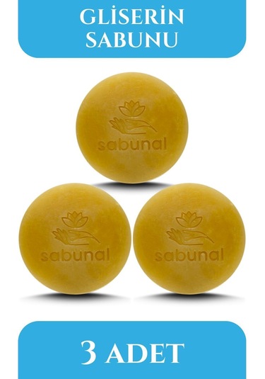 Sabunal Gliserin Sabunu 3 Adet - Yoğun Nem Destekli Sabun