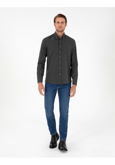 Pierre Cardin Erkek Antrasit Gömlek Desenli 50298570-vr006 Antrasit