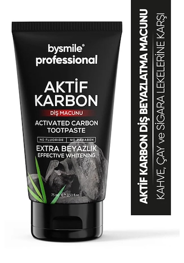 Bysmile Professional Aktif Karbon Beyazlatıcı Diş Macunu 75 ML