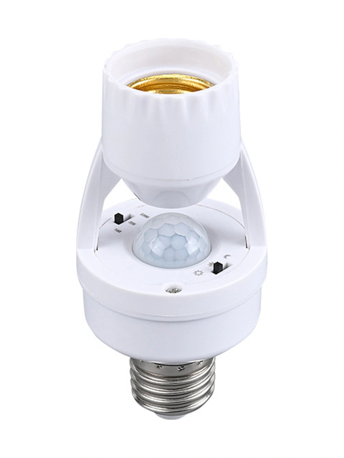 Dianziye E27 Entegre Hareket Sensörlü Led Ampul Tabanı, Akıllı Işık Kontrolü, 100-240v, Ev Odaları/ Koridorlar İçin, Kolay Kurulum, 50w Maksimum