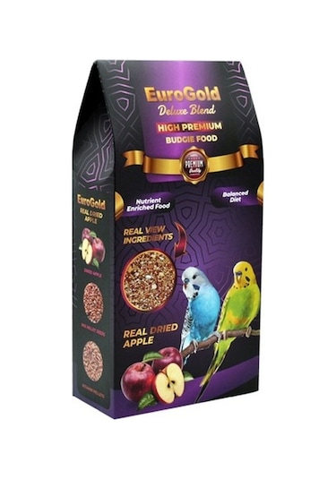 Eurogold  Deluxe Blend Gerçek Elmalı Premium Muhabbet  Yemi 1 Kg