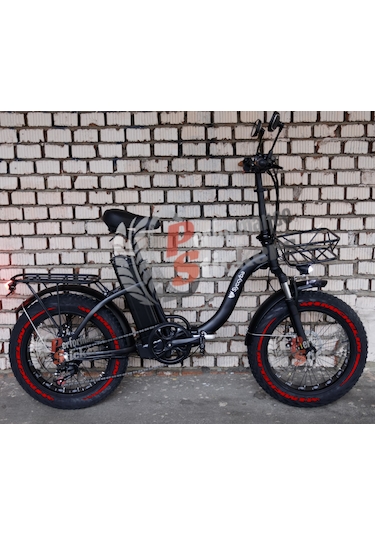 Michelin + Şerit Elektrikli Bisiklet Lastik Yazısı E-bike Kırmızı