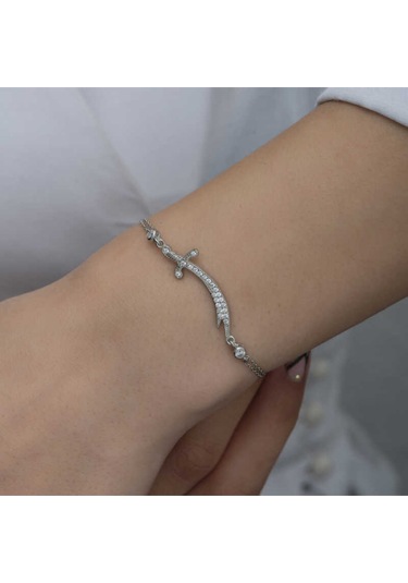 Casera's Gümüş Zülfikar Kılıcı Kadın Bileklik Csr2184521 Gümüş