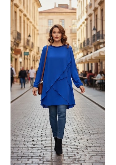 Misswhence İpek Tunik 39017 Saks Saks