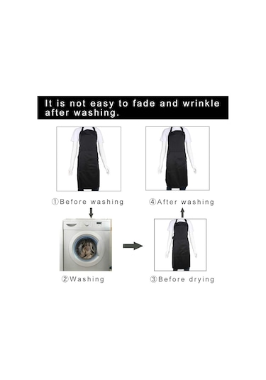 Kadınlar Erkekler İçin Uzun Bağları Olan Ayarlanabilir Önlük 18 Renk Şef Ki Beyaz, Diğer