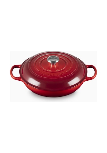 Le Creuset Gourmet Profesyonel Lüks Döküm Tencere Kırmızı 28 Cm
