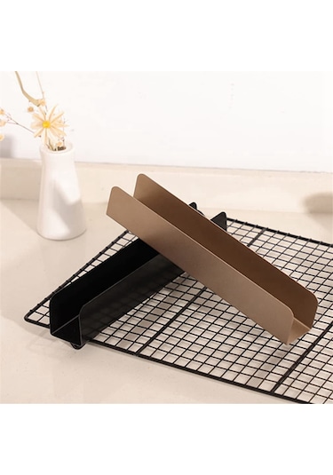 2 Adet Kurabiye Kesici Dikdörtgen Kurabiye Kalıbı Yapışmaz Kurabiye Kesiciler Altın