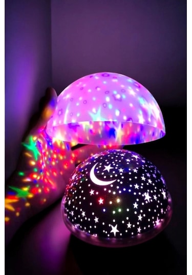 Mavi Ve Mor Işıklı Star Master Projeksiyon Lambası Çok Renkli