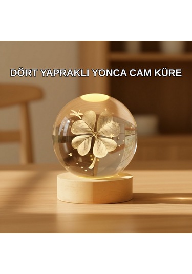 Cosmotex Dört Yapraklı Küre Ahşap