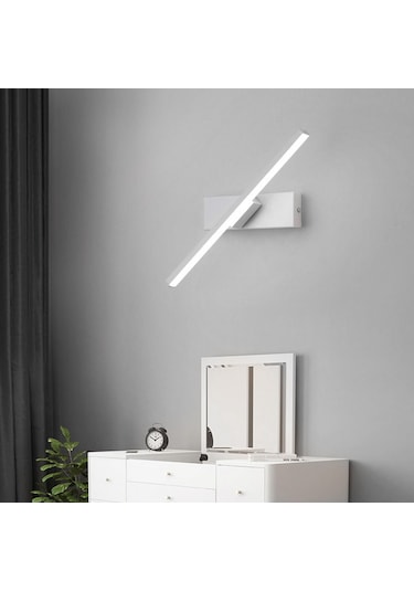 Suntek Modern Dönen Duvar Lambası Ev Yatak Odası Merdiven Koridor Beyaz Beyaz Işık