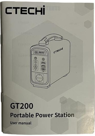 CTECHI GT200 - 240 WH Taşınabilir Solar Güç Kaynağı