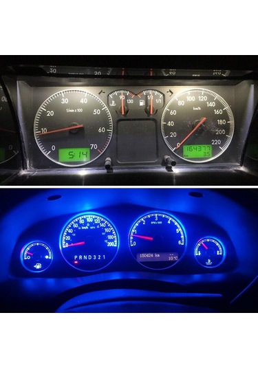 Beyaz 10 Adet T5 Led Ampul W3w W1.2w Led Canbus Araba İç Aydınlatma Pano Isınma Göstergesi Kama Otomatik Gösterge Lambası 12 V