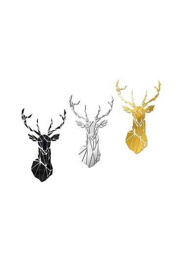 Suntek Akrilik Geyik Ayna Fayans Duvar Sticker Çıkartması Ev