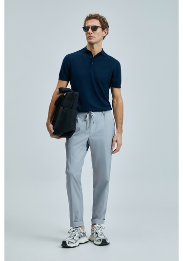 Lufian Glen Smart Erkek Chino Pantolon Slim Fit Gri Gri 111190336100150 Gri